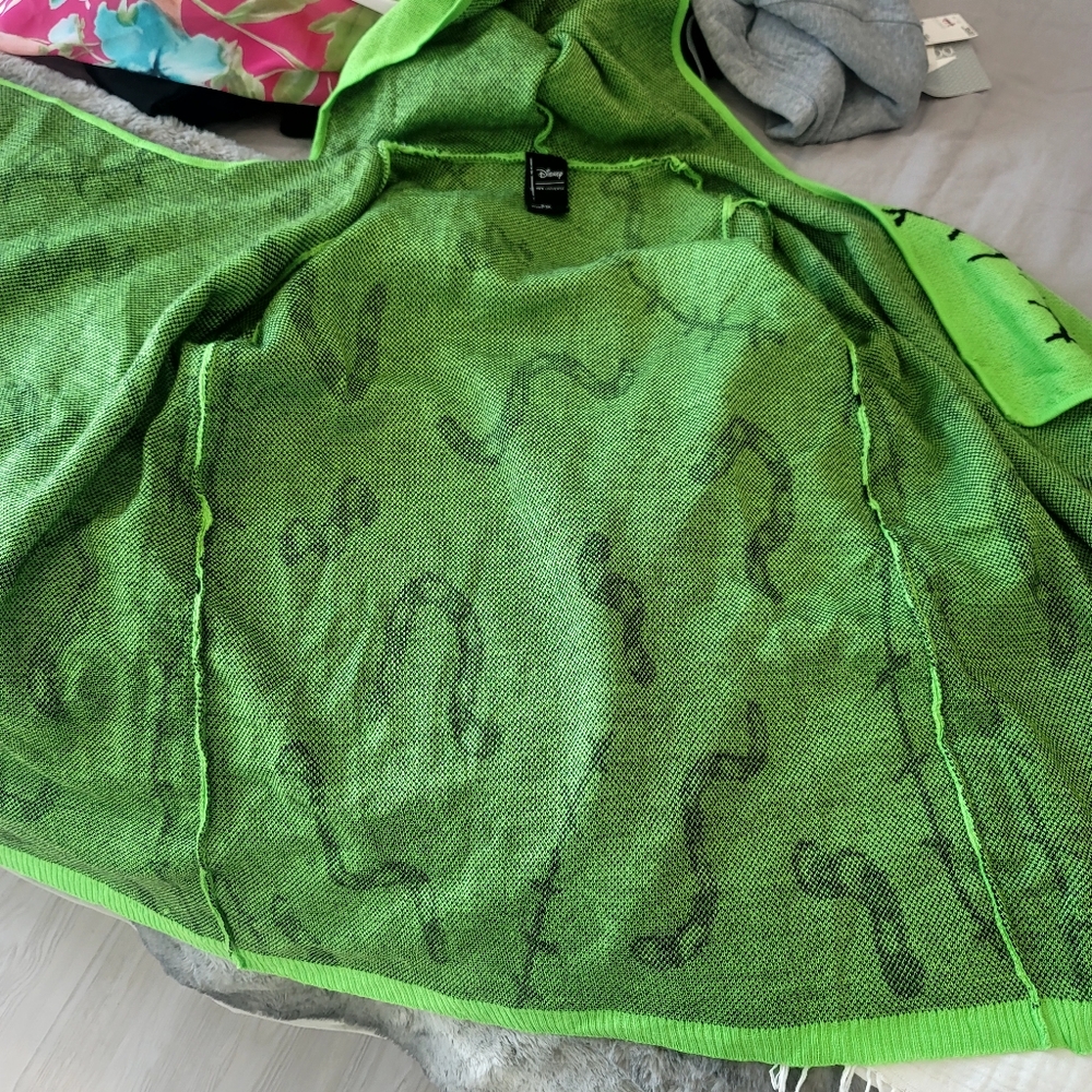 Disney Green Hooded Cardigan with Black Accents - Picture 9 of 15